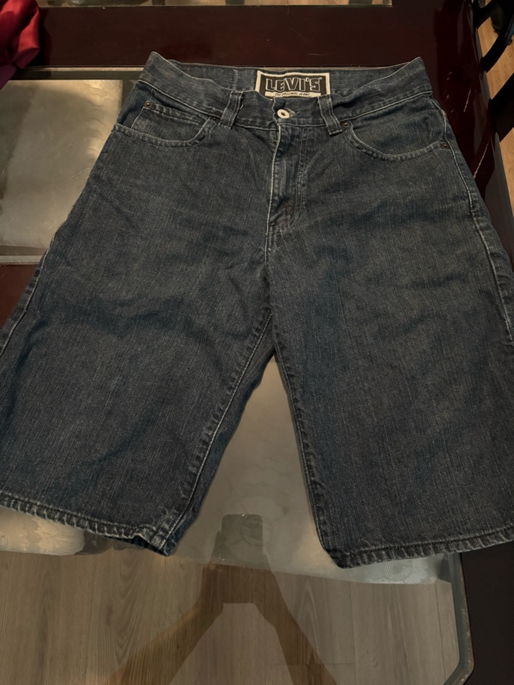 Levi's Men's Dark Blue Denim Jean Shorts